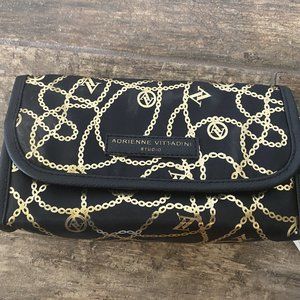 Adrienne Vittadini Gold Chains Cosmetic Bag